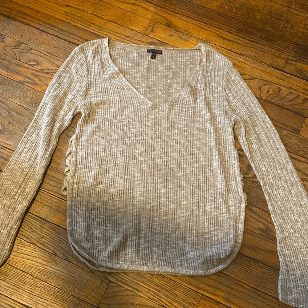 Tan express knitted sweater